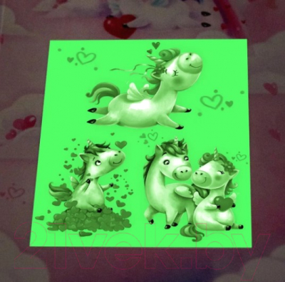 Изображение товара Набор для творчества Эврики Единороги. Набор для рисования светом / 4271663