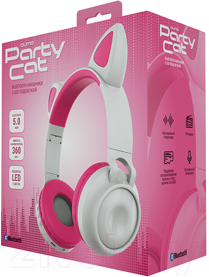 Беспроводные наушники Qumo Party Cat ВТ 0025