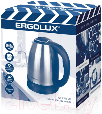 Изображение товара Электрочайник Ergolux ELX-KS05-C72 (черный)