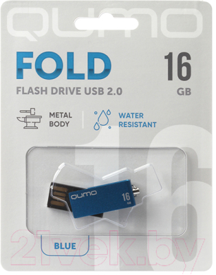 Usb flash накопитель Qumo 16GB Fold Blue / QM16GUD-FLD-Blue