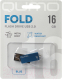 Миниатюра изображения товара USB flash накопитель Qumo 16GB Fold Blue / QM16GUD-FLD-Blue