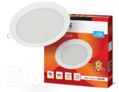 

Панель светодиодная INhome, RLP-eco 18Вт / 4690612007984