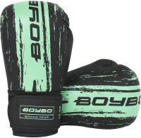 Боксерские перчатки BoyBo Stain (12oz, голубой) - 