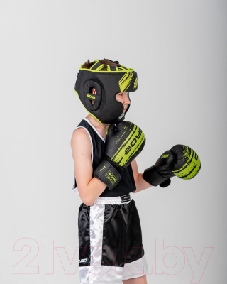 Боксерские перчатки BoyBo Stain (12oz, зеленый)