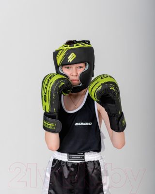 Боксерские перчатки BoyBo Stain (14oz, зеленый)