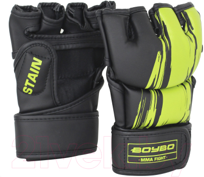 Перчатки для рукопашного боя BoyBo Stain (XS, зеленый)