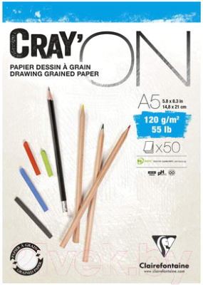 

Набор бумаги для рисования Clairefontaine, Cray'On / 975019C