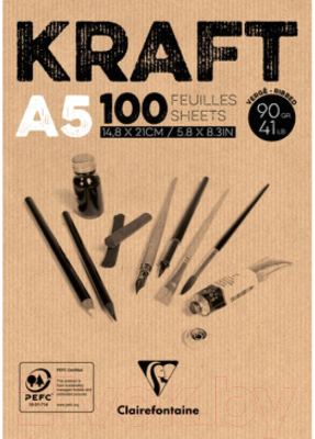 

Набор бумаги для рисования Clairefontaine, Kraft / 96545C