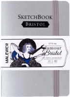 Скетчбук Малевичъ Bristol Glamour / 401227 (20л, серебро) - 