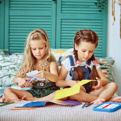 Изображение товара Набор цветной бумаги Юнландия 129875