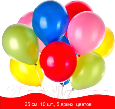 Набор воздушных шаров Золотая сказка 105011 (10 шт)