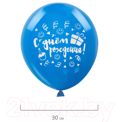 Набор воздушных шаров Золотая сказка С Днем Рождения / 105016