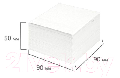 Изображение товара Блок для записей Staff 129196 (белый)