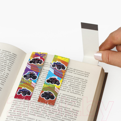 Изображение товара Набор закладок Юнландия Монстр-Трак / 111636 (6шт)