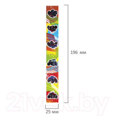 Изображение товара Набор закладок Юнландия Монстр-Трак / 111636 (6шт)