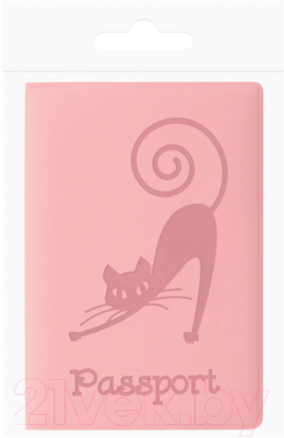 Обложка на паспорт Staff Кошка / 237615 (персиковый)