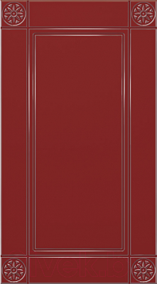 Готовая кухня Артём-Мебель Жасмин со стеклом МДФ/глянец (бордовый/ваниль)