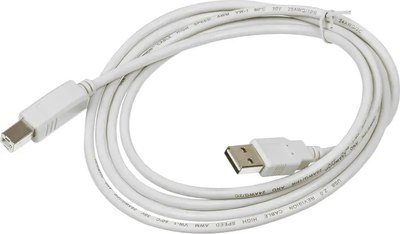 Кабель Buro Reversible USB A(m) USB B(m) (1.8м, серый) - 
