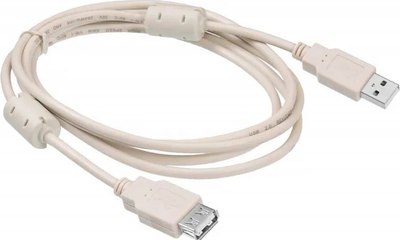 Кабель Buro USB2.0-AM-AF-1.8M-MG (1.8м, серый)