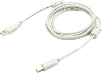 Кабель Buro USB2.0-AM/BM-1.8M-MG (1.8м, серый) - 