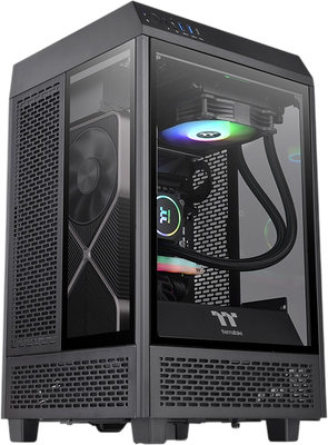 Корпус для компьютера Thermaltake The Tower 100 / CA-1R3-00S1WN-00 (черный) - 