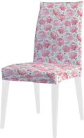 Чехол на стул JoyArty Розовый цветочный узор / dvcc_262034 - 