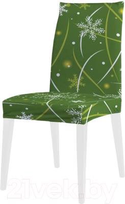 

Чехол на стул JoyArty, Приятные снежинки / dvcc_8030609