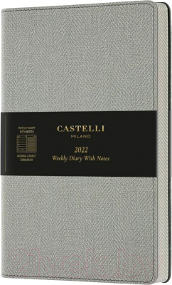 Записная книжка CASTELLI Harris Oyster Grey / 0QC7D9-628 (серый)