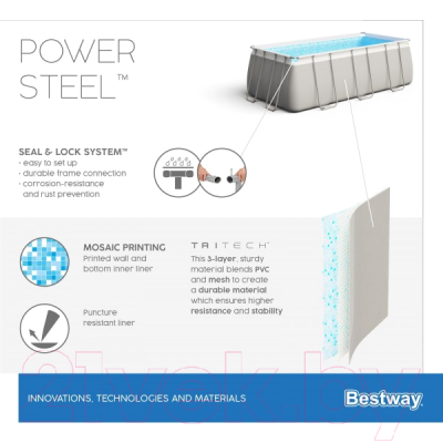 Каркасный бассейн Bestway Power Steel 56466 (549х274х122)