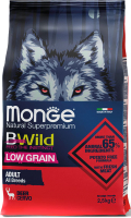 

Корм для собак Monge, Dog BWild Low Grain Adult All Breeds Deer
