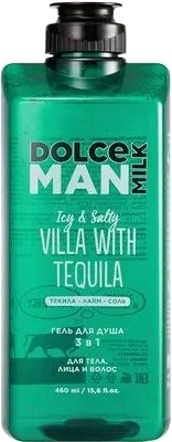 Гель для душа Dolce Milk Villa With Tequila 3в1 для тела лица и волос (460мл)