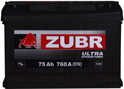 Автомобильный аккумулятор Zubr Ultra R+ (75 А/ч)