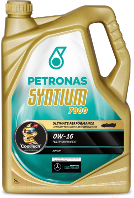 Моторное масло Petronas Syntium Syntium 7000 0W16 / 70125M12EU (5л)