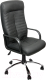 Кресло офисное Деловая обстановка Консул Стандарт кожа (хром/черный) - 