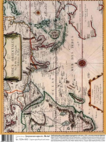 Декупажная карта Geronimo Старая карта Индийский океан / TD25A4-00021 - 