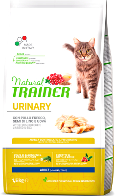 Сухой корм для кошек Trainer Natural Urinary Adult Chicken (1.5кг)