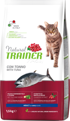 Сухой корм для кошек Trainer Natural Adult Tuna (1.5кг)