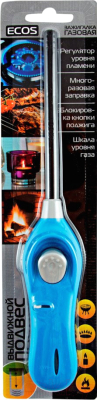 Пьезоэлектрическая газовая зажигалка Рыжий кот Ecos GL-001B / R157799 (синий)