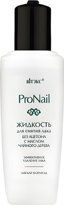 Жидкость для снятия лака Витэкс PRO Nail без ацетона с маслом чайного дерева (70мл) - 