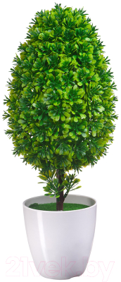 Искусственное растение Вещицы Мирт в кашпо / B19 (зеленый)