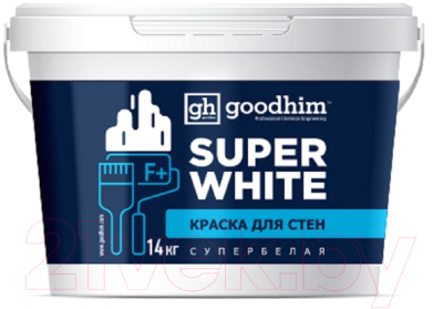 Краска GoodHim F+ стандарт для стен / 89212 (14кг, супербелый)