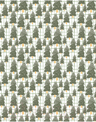 Подушка декоративная JoyArty Лес с елками зимой / pcu_290638