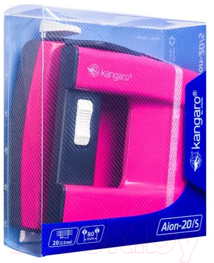 Дырокол Kangaro Aion-20/S / Aion-20/S-Fuchsia Pink (розовый) — фото 2