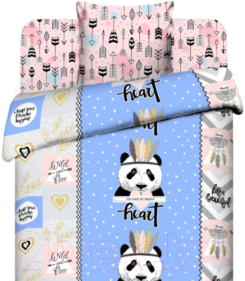 

Комплект постельного белья Твой Стиль, Панда 9711/1 / 217781
