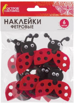 

Набор наклеек для декорирования Остров Сокровищ, Божьи коровки / 661498