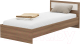 Односпальная кровать Стендмебель Гармония КР-603 90 (ясень шимо светлый/ясень шимо темный) - 