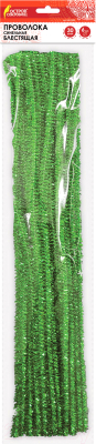 Изображение товара Проволока для декорирования Остров Сокровищ Блестящая / 661542 (30шт, зеленый)