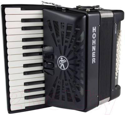 Аккордеон Hohner The New Bravo II 48 A16521/A16522 (черный)