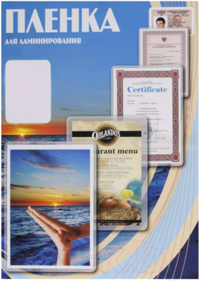

Пленка для ламинирования Office Kit, Прозрачный, 100мик 111x154 / PLP111x154/100