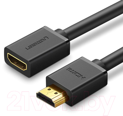 Удлинитель кабеля Ugreen HD107 / 10141 (1м, черный)